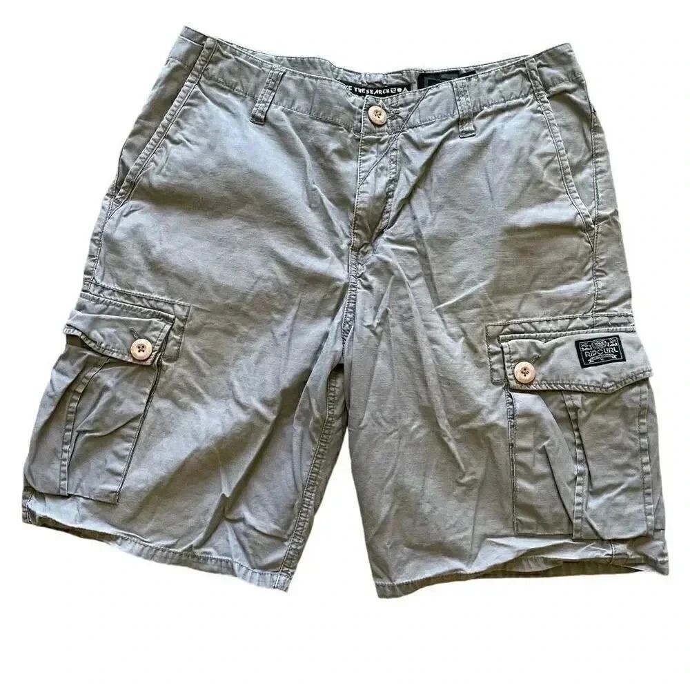 Rip Curl Cargo Surf Board Lightweight High Waist Men’s Short Pants SZ 34  #1549